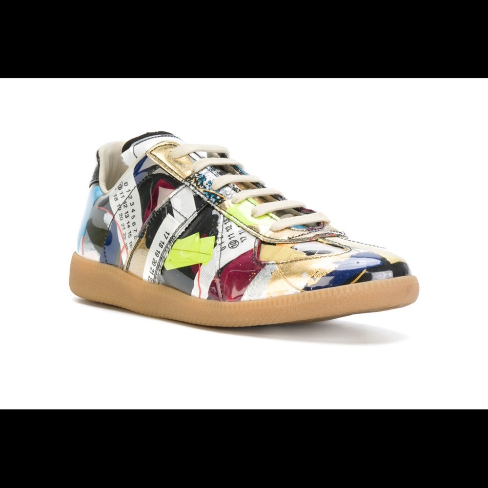Maison Margiela patchwork replica sneakers